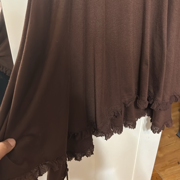 Uncle Frank Brown Dress Fit n Flare Short Sleeve Dress Size Small - Picture 5 of 10